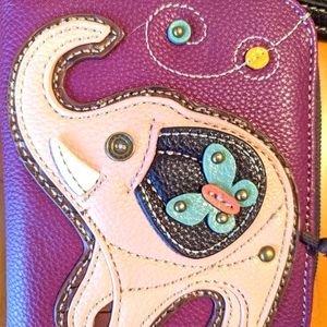 Elephant zip around wallet